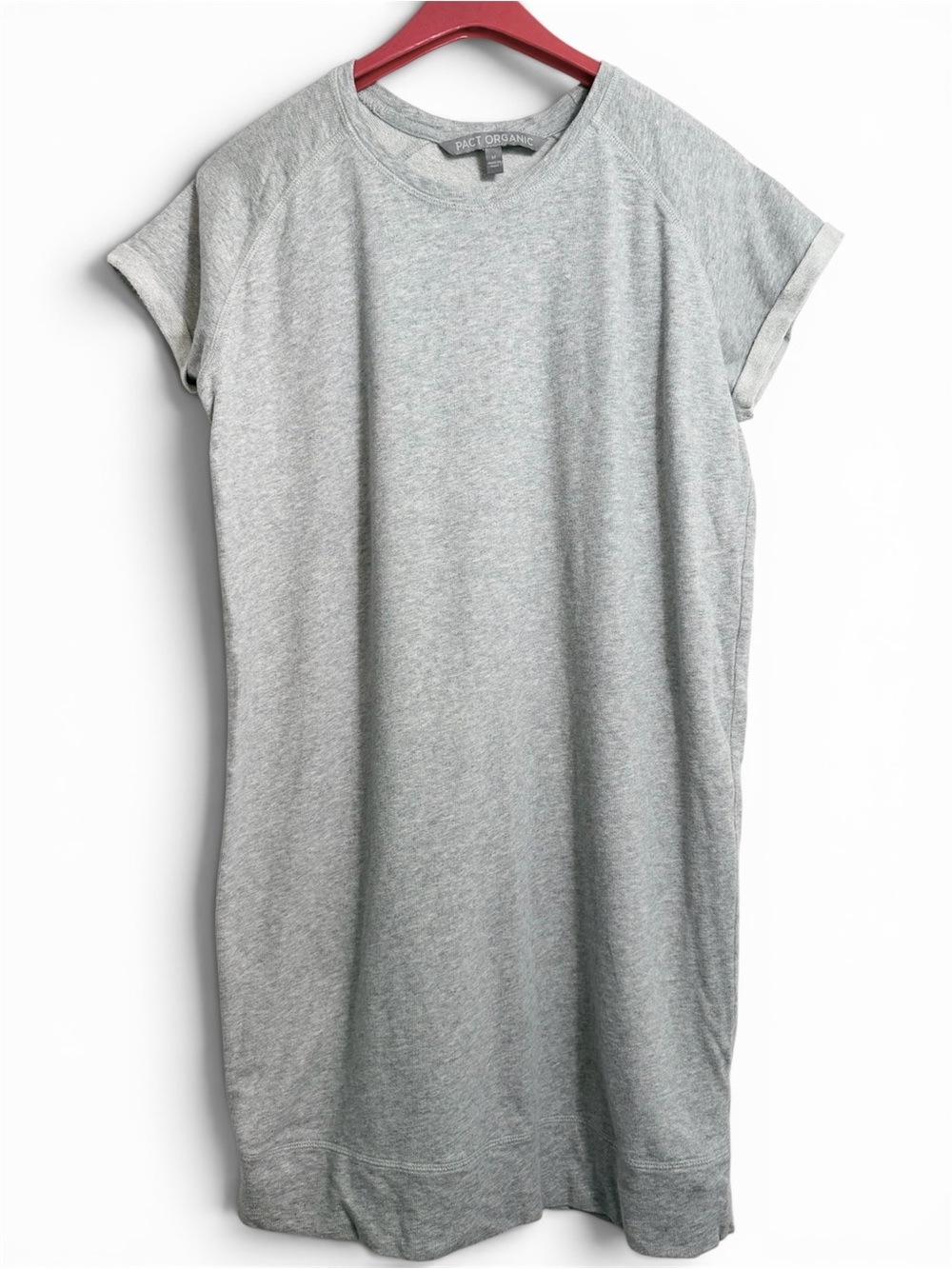 Pact Organic Heather Gray Tee Dress